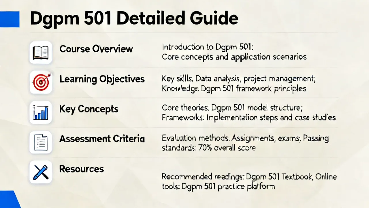 Understanding Dgpm 501 Applications