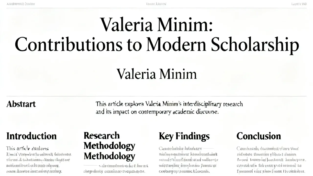Insights into Valeria Minim